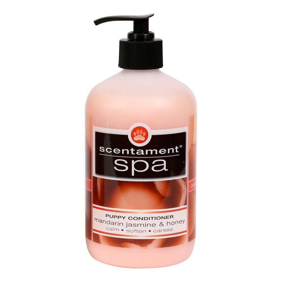 Best Shot Scentament Spa Puppy Conditioner – Hypoallergenic Formula with Mandarin, Jasmine, Honey, 473ml