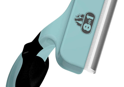 8in1 Perfect Coat DeShedder L – Large Size Undercoat Remover with Ergonomic Grip