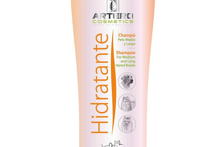 Artero Hidratante Moisture Bath Shampoo – Nourishing Formula for Long Coats, 250ml Bottle