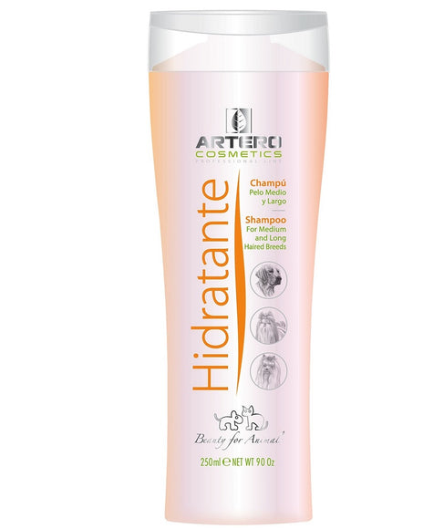 Artero Hidratante Moisture Bath Shampoo – Nourishing Formula for Long Coats, 250ml Bottle