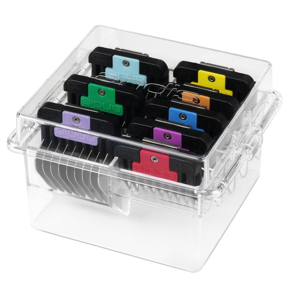 Andis Steel Animal Comb Set – 8 Professional Spacers with Durable Plastic Storage Case