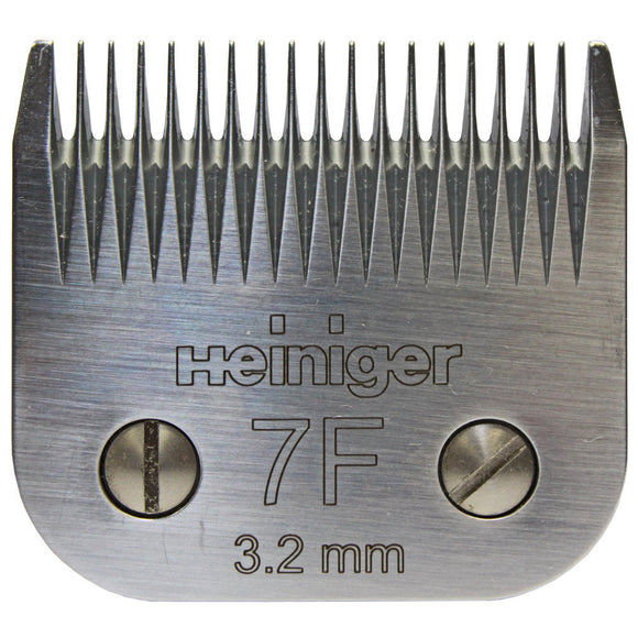 Heiniger Blade No. 7F – Precision Steel Clipper Blade, 3.2mm Cut, Durable Performance