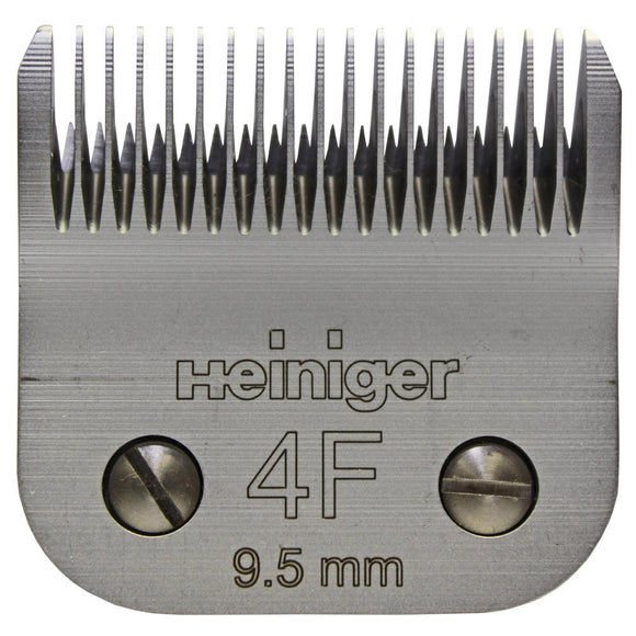 Heiniger Blade No. 4F – Precision Steel Clipper Blade, 9.5mm Cutting Length, Durable Design
