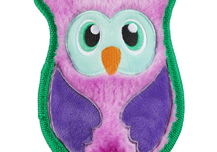 Outward Hound Durablez Owl Squeaky Toy – 15cm Unfilled, Durable Purple Plush