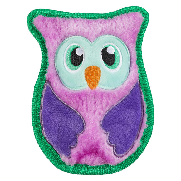 Outward Hound Durablez Owl Squeaky Toy – 15cm Unfilled, Durable Purple Plush