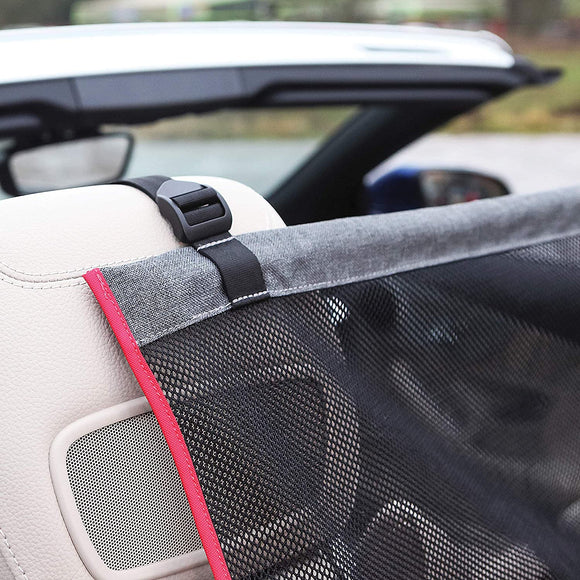 KONG Travel Protective Seat Barrier – Durable Car Net, 82x88x41cm, Prevents Distractions