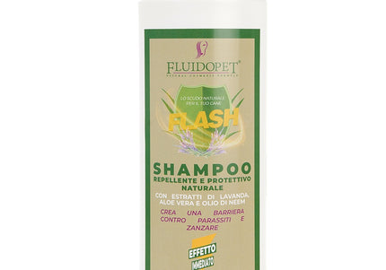 FluidoPet Flash Shampoo – Natural Insect-Repellent Formula, Effective Cleansing, 1L Bottle