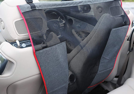 KONG Travel Protective Seat Barrier – Durable Car Net, 82x88x41cm, Prevents Distractions