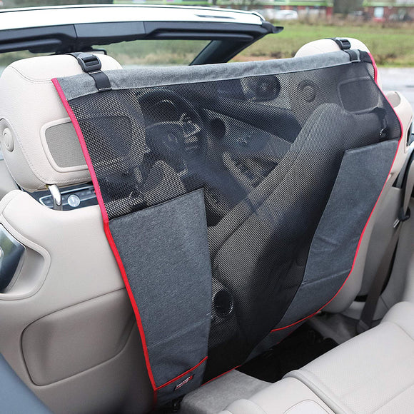 KONG Travel Protective Seat Barrier – Durable Car Net, 82x88x41cm, Prevents Distractions