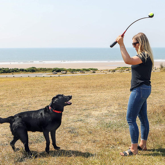 KONG HandiPOD Ball Launcher – Ergonomic Thrower with Integrated Waste Bag Dispenser