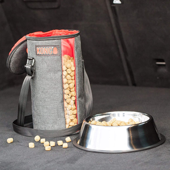 KONG Travel Kibble Bag – Portable Food Storage with Secure Closure and Easy-Carry Handle