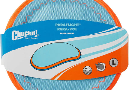 Chuckit! Paraflight Ultralight Floating Frisbee Large – Durable Soft-Fabric Flyer Toy