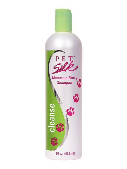 Pet Silk Mountain Berry Shampoo – Concentrated Formula with Ripe Berry and Mountain Air Scent, 473ml