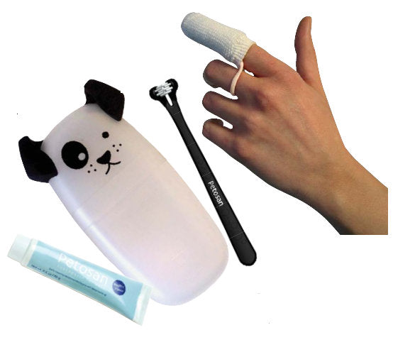 Petosan Puppy Pack Oral Hygiene Kit – Gentle Toothbrush and Toothpaste Set for Healthy Teeth