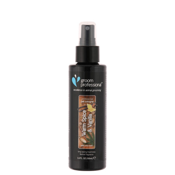 Groom Professional Warm Spice & Vanilla Cologne – Cinnamon and Vanilla Scented Spray, 100ml Bottle