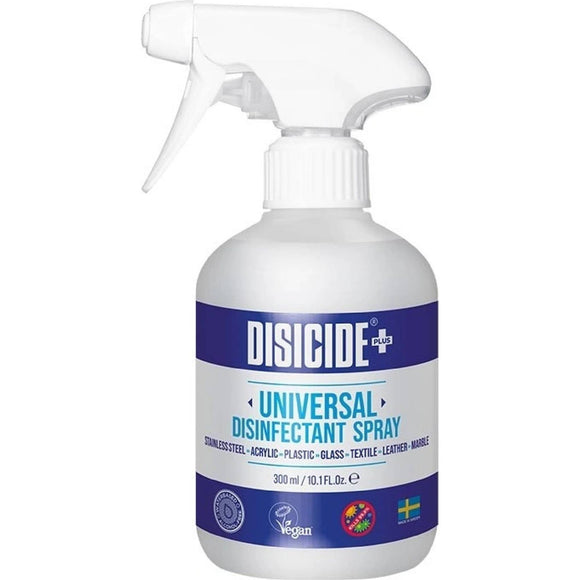 Disicide Plus+ Universal Disinfectant Spray 300ml – Fast-Acting Surface Cleaner and Odor Eliminator