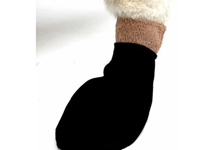 PAWZ Rubber Dog Boots – Black, Medium Size, 12 Pack, Durable Waterproof Protection