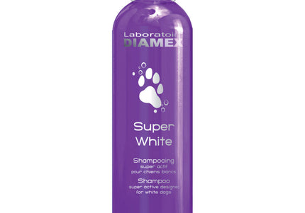 Diamex Super White Shampoo – Concentrated Brightening Formula with Almond Oil and Glycerin, 250ml