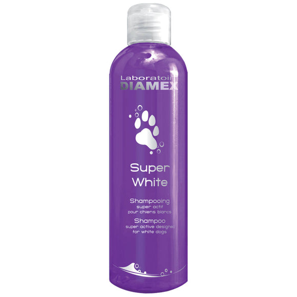 Diamex Super White Shampoo – Concentrated Brightening Formula with Almond Oil and Glycerin, 250ml