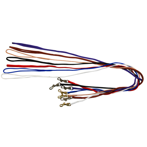 Show Tech Nylon Lead with Gold Hook – White, 0.3x84cm, Professional Dog Leash