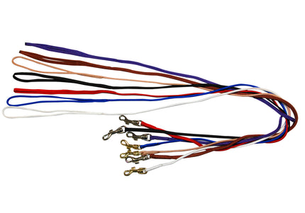 Show Tech Nylon Lead with Gold Hook – Durable White 0.7x84cm, Professional Dog Leash