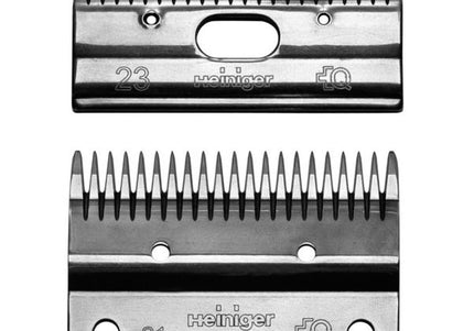 Heiniger 21/23 Horse Clipper Blade Set – Precision Steel, 2–4mm Cutting Height