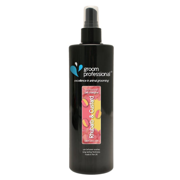 Groom Professional Rhubarb & Custard Cologne – Long-Lasting Scented Spray, Creamy Rhubarb Aroma, 500ml