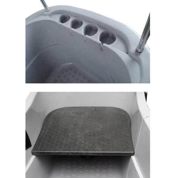 GroomStar Electric Lift Bathtub – Adjustable Height, Blue, Ergonomic Grooming Station