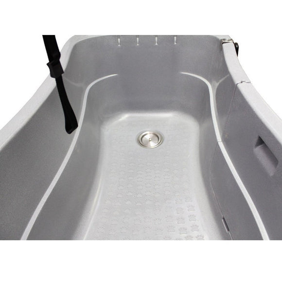 GroomStar Electric Lift Bathtub – Adjustable Height, Blue, Ergonomic Grooming Station