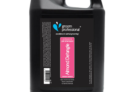Groom Professional Almond Detangle Shampoo – Concentrated 1:10 Formula, 4L, Smooth Combing Aid