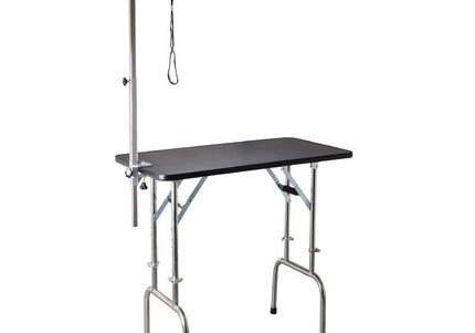 Shernbao Portable Grooming Table – Foldable, Height Adjustable, 90x60cm Top, Lightweight Design