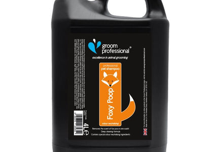Groom Professional Foxy Poop Shampoo – Deep Cleansing Odor Neutralizer, 4L Bottle