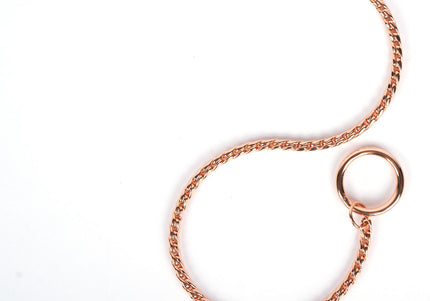 Show Tech Elegant Metal Exhibition Chain – 25cm Length, 2.5mm Width, Rose Gold Finish