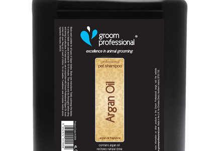 Groom Professional Argan Oil Shampoo – Moisturizing Concentrate with Nourishing Formula, 4L