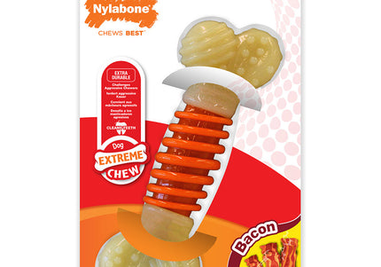 Nylabone Pro Action Bone Chew – Multi-Hardness Bacon Flavor, Small Size, Durable Design