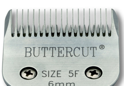 Geib Buttercut Blade SS No. 5F – Stainless Steel Clipper Blade, 6mm Cutting Length, Durable Precision