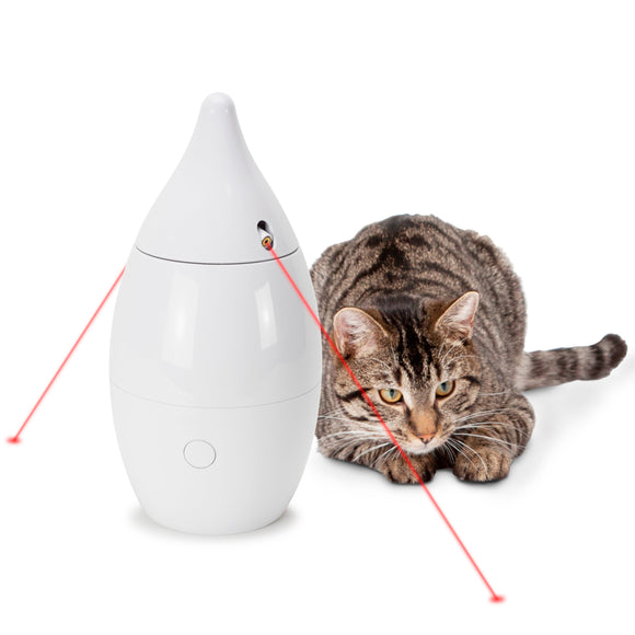 PetSafe Zoom Automatic Laser Light – Rotating Interactive Toy with Dual Laser Beams