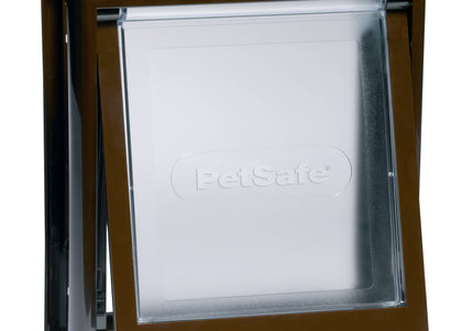 PetSafe Staywell Original 2-Way Pet Door – Classic Brown Small Size, Durable Design