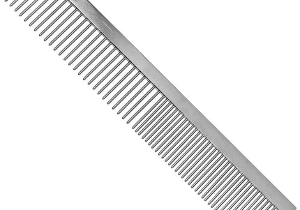 Vivog Metal Grooming Comb – Mixed Teeth Design, 19cm Length, Durable Finish