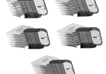 Aesculap Favorita Stainless Steel Comb Set – 5 Durable Professional Attachments for Razors