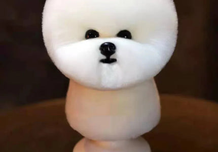 Mr. Jiang Bichon Model Dog Head – Realistic Grooming Mannequin Bust, Durable Construction