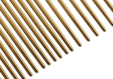 So Posh Metal Comb Classic 19cm – Gold Grooming Comb with Mixed 50/50 Pins