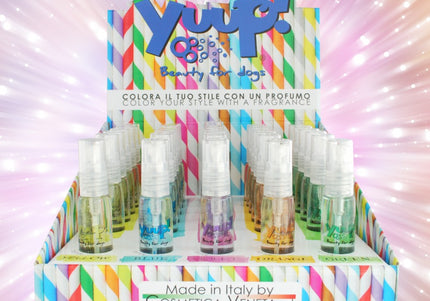 Yuup! Color Your Style Perfume Set – 30 Alcohol-Free Fragrances with Display, 5 Scents