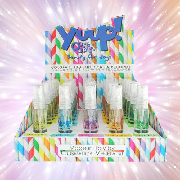 Yuup! Color Your Style Perfume Set – 30 Alcohol-Free Fragrances with Display, 5 Scents