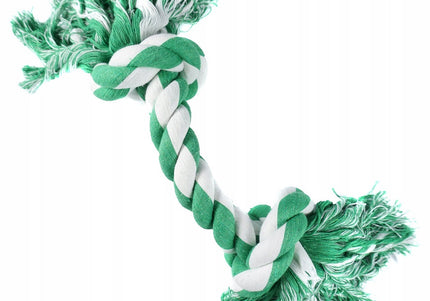 Record Mint Cotton Bone – Colorful Rope Toy, 30cm, Cleans Teeth with Refreshing Mint Scent