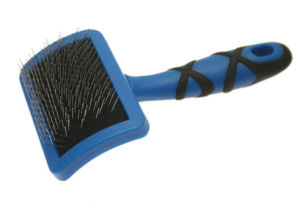 Groom Professional Firm Slicker Brush Small – Compact Firm Bristles for Effective Detangling