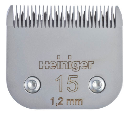 Heiniger Blade No. 15 – Precision Steel Clipper Blade, 1.2mm Cutting Length, Durable Design