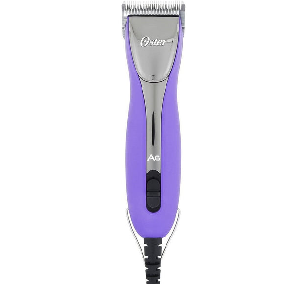 Oster A6 Slim 3-Speed Clipper Purple – Professional Grooming Tool with #10 Blade, Ergonomic Design