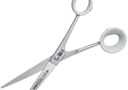 Witte Rose Line 6.5" Curved Grooming Scissors – Micro-Sanded Precision Blades, Ergonomic Design