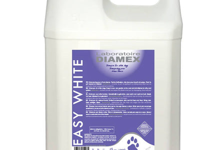 Diamex Easy White Shampoo – Mild Whitening Formula with Wheat Proteins and Coconut Oil, 5L Concentrate